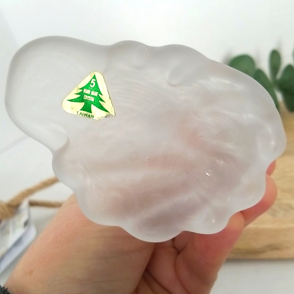 Vintage Art Glass Birds with Frosted Base Handmade Crystal. - Picture 5 of 7